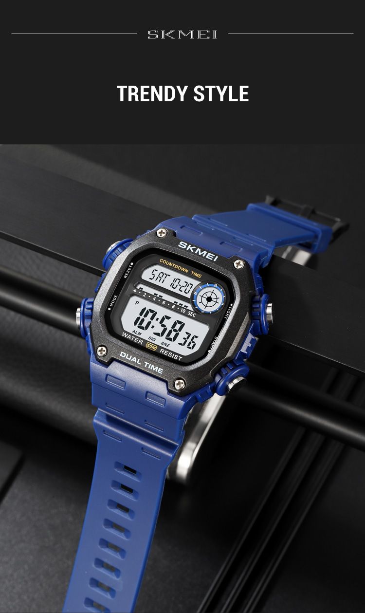 Digitale Sport- und Militäruhren für Damen und Herren, modisch, wasserdicht bis 5 Bar, Stoppuhr, Wecker, Hintergrundbeleuchtung, Countdown-Funktion_voghion.com