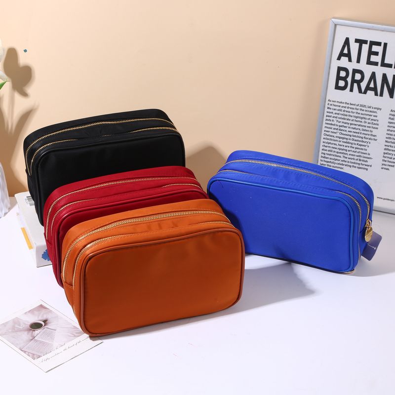 Candy Colored Nylon Waterproof Makeup Large Capacity Cosmetic Storage Travel Toiletry Bag, Size M_voghion.com