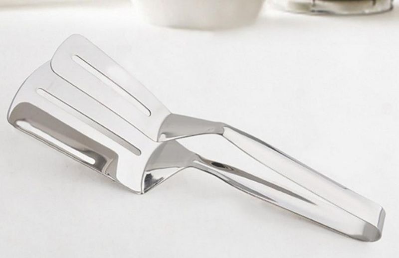 Stainless Steel Barbecue Buffet Steak Pasting Baking Tools Pizza Shovel Pancake Bread Clip_voghion.com