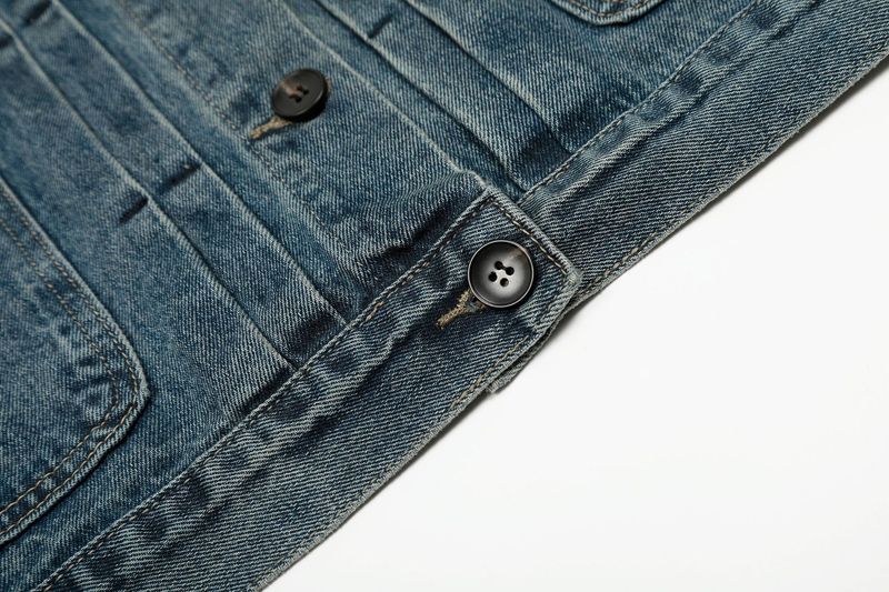 Vintage Washed Denim Jacket - Oversized Boxy Fit Streetwear Denim Coat For Men And Women_voghion.com