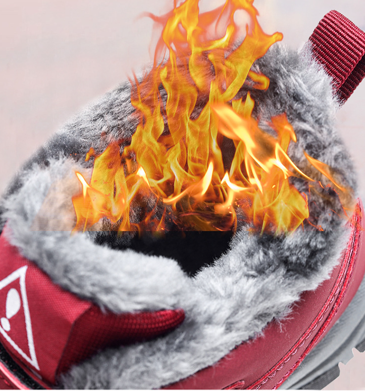 Stivali da neve transfrontalieri per uomo e donna Scarpe invernali in cotone addensato in velluto Caldo a metà polpaccio Alto all'ingrosso Disponibile_voghion.com