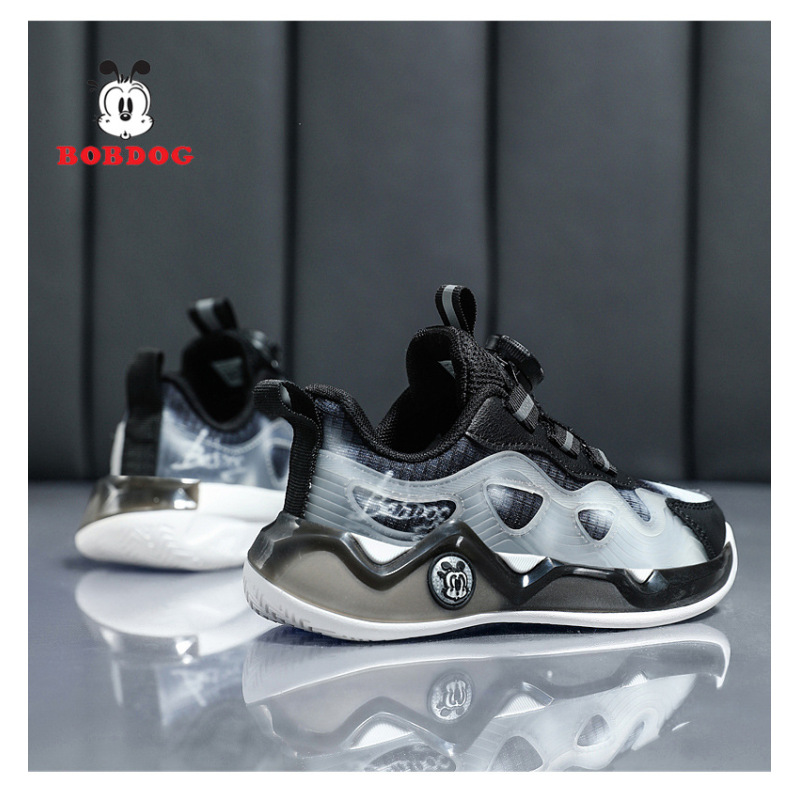 BOBDOG Kinderschuhe Kinderschuhe Jungen 2024 Frühling Mesh atmungsaktiv große Kinder Tennisschuhe Boardschuhe Mädchen Sportschuhe_voghion.com