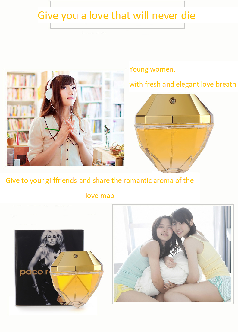 HNVN Luxuriöses 80-ml-Damenparfüm mit Golddiamanten und natürlichem, blumigem und fruchtigem Duft_voghion.com