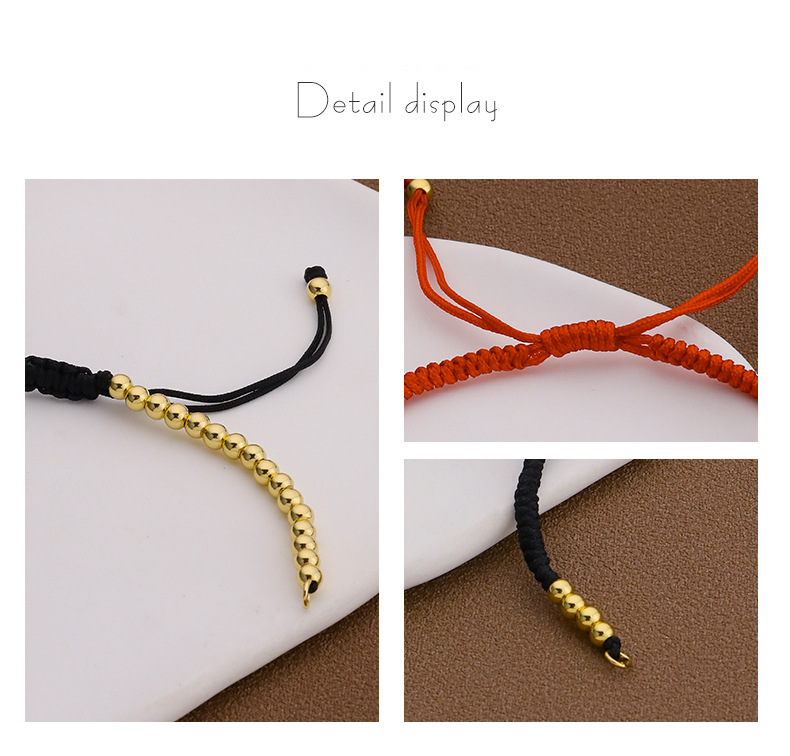 Pulseira de corda simples tecida à mão, produto semi-acabado, pulseira de contas grátis, faça você mesmo, acessórios de corda vermelha para casal_voghion.com