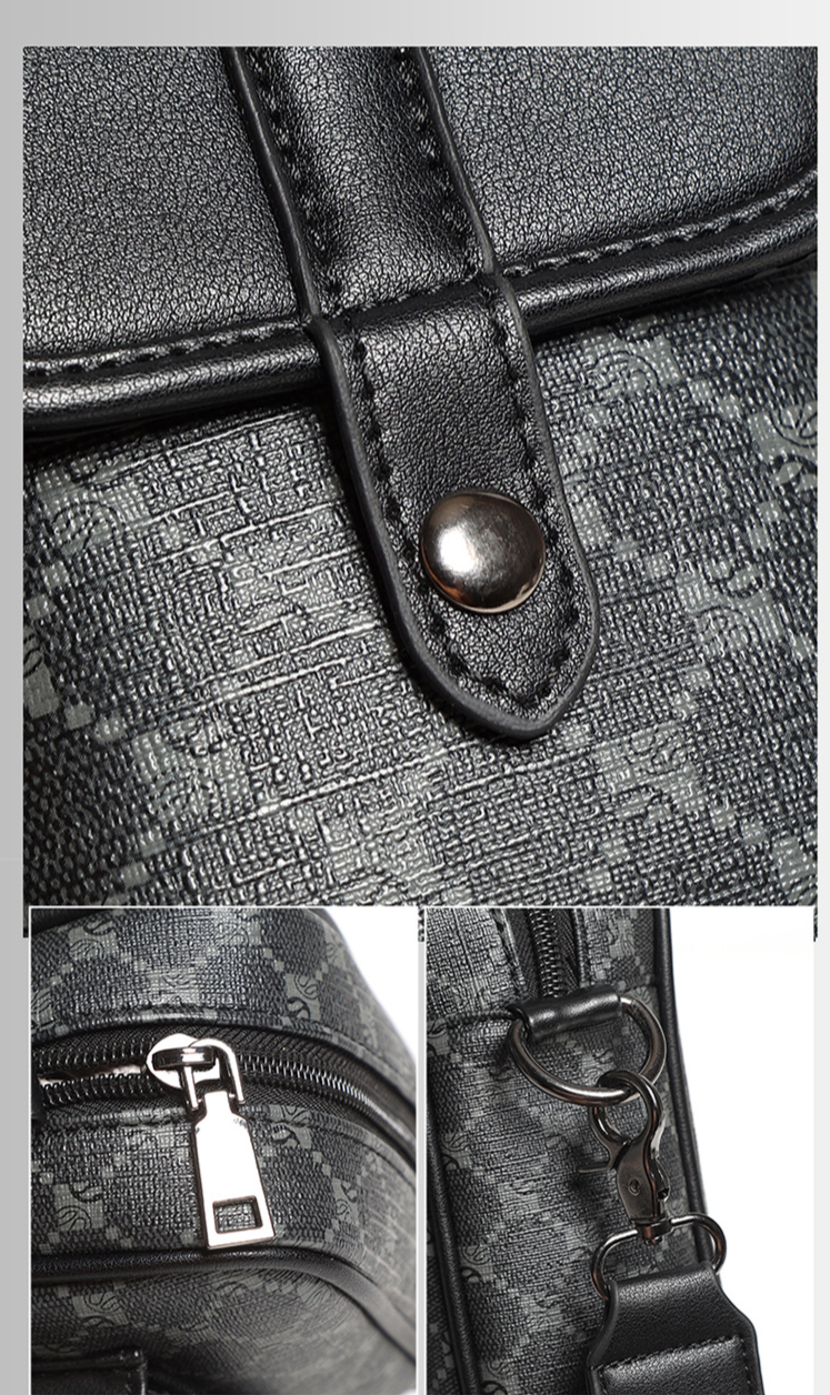 Pu Flip Vertikale Umhängetasche All Match Handy Kleine Umhängetasche Modemarke Herrentasche_voghion.com