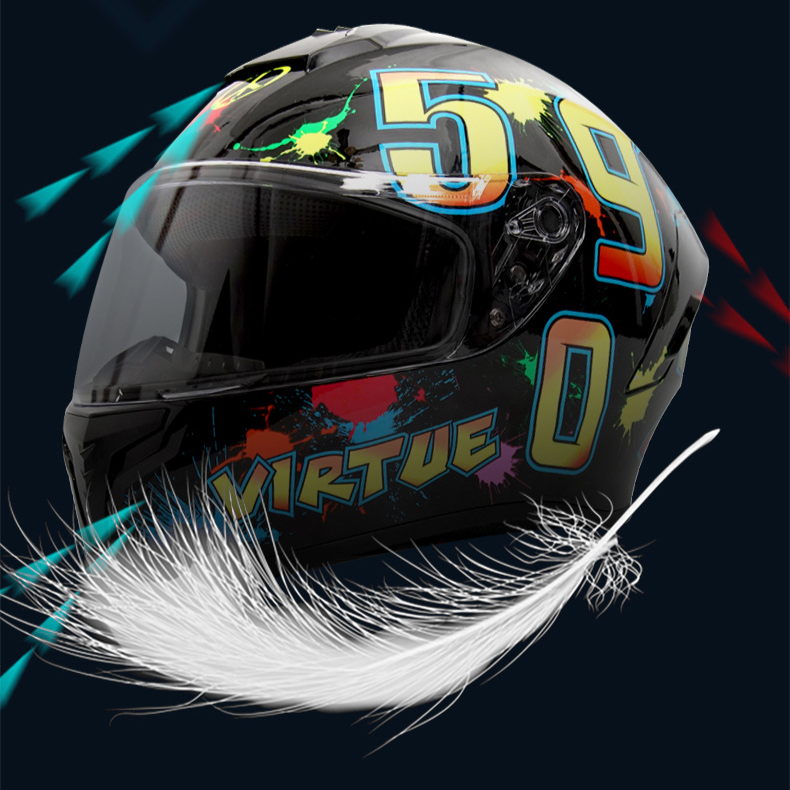 Electric motorcycle helmet Men's and women's helmet DOT full helmet run helmet_voghion.com