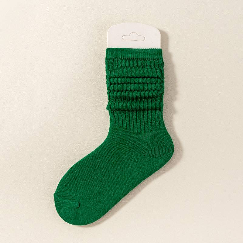 Calzini primaverili per bambini piccoli, nuovi calzini per bambini, calzini a tubo di colore unito, calzini in pile, calzini in puro cotone per bambini e bambine_voghion.com