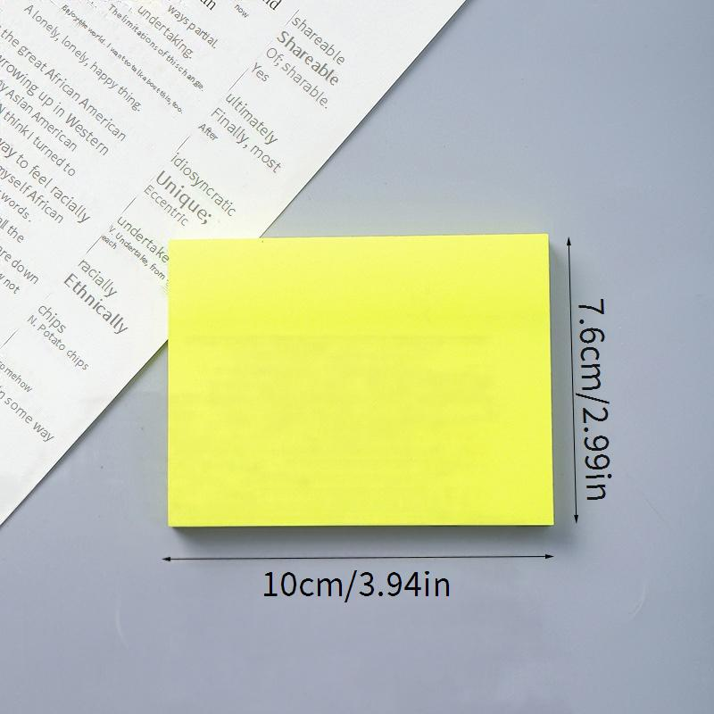 Sticky Notes Set - 100 Sheets Per Pad, Cute Cartoon Design, Ins Style Memo Pads For Students, Office, Home, Creative Self-Adhesive Notepads_voghion.com