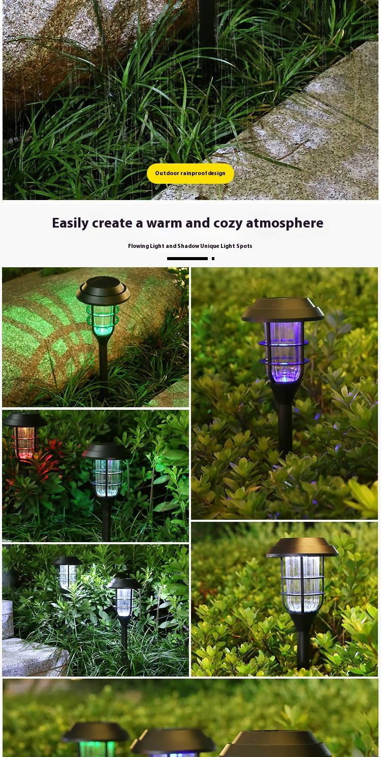 Solar-Gartenleuchten für den Außenbereich, wasserdicht, dekorative Mini-Wegeleuchten für Hof, Terrasse und Rasen – LED-Spinnennetz-Design, energieeffizient_voghion.com