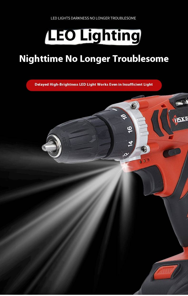 Professional Cordless Lithium-Ion Drill Driver With Adjustable Speed & Universal Chuck – Ideal For Home DIY, Metal, Wood, Concrete Drilling_voghion.com