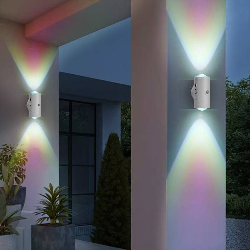 Smart RGB LED Night Light With Human Motion Sensor, Magnetic Charging, Dual Head Design For Home & Wall Mounting – Acrylic Material, RoHS Certified_voghion.com