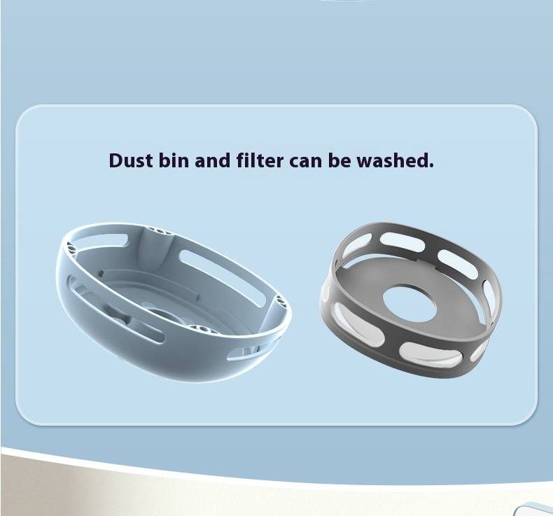 Cute Desktop Vacuum Cleaner - USB Rechargeable, 10KPA Strong Suction, Handheld Dust Buster For Keyboard, Crumbs & Pet Hair (Portable & Lightweight)_voghion.com