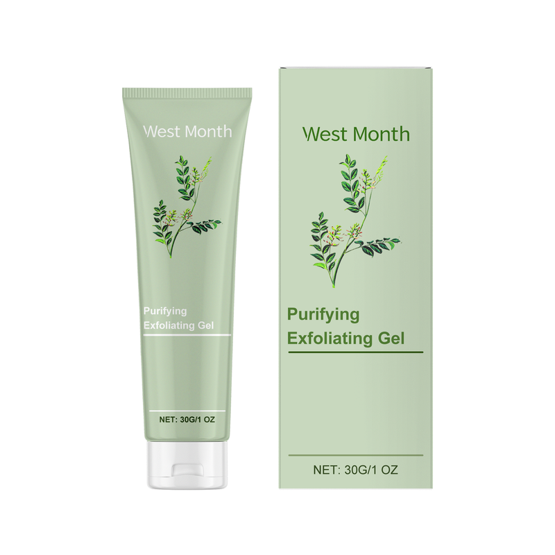 West&Month Purifying Exfoliating Gel Improves Dull Dryness Deeply Cleans Pores Brightening Skin Firming_voghion.com