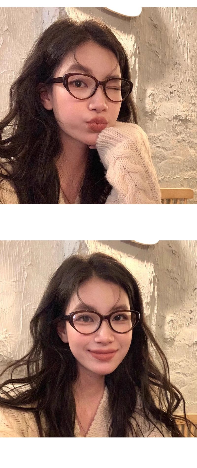 Women's Eyeglasses For Degrees, Melad Style Y2K Anti Blue Light Natural Color Teal Frames_voghion.com