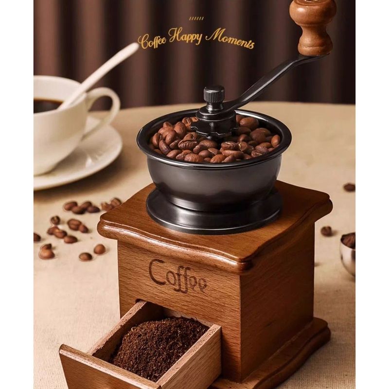 Small Home Brew Set Equipment Coffee Bean Manual Hand Crank Grinder_voghion.com