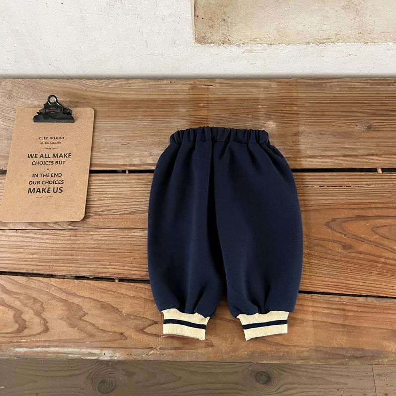 Autumn New Style Boys And Girls Baby Cotton Lapel Top Loose Trousers Suit Infant And Toddler Casual Suit_voghion.com