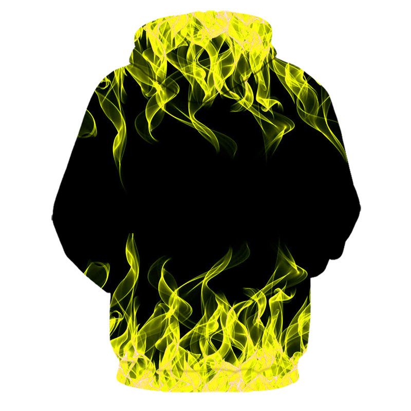 Felpa con cappuccio da uomo con stampa 3D di fiamme creative del 2025, stile Harajuku Y2K, oversize, per bambini, per primavera e autunno_voghion.com