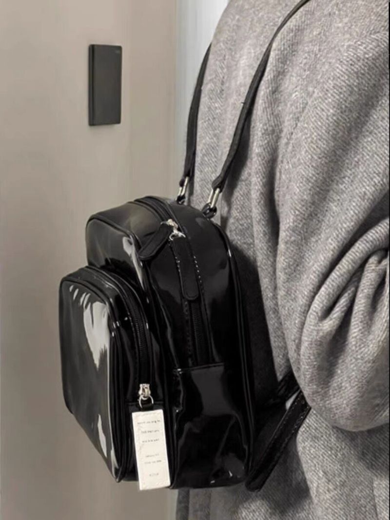 2025 New Cute And Playful Solid Color Small Casual Pax Backpack Fashion Simple_voghion.com