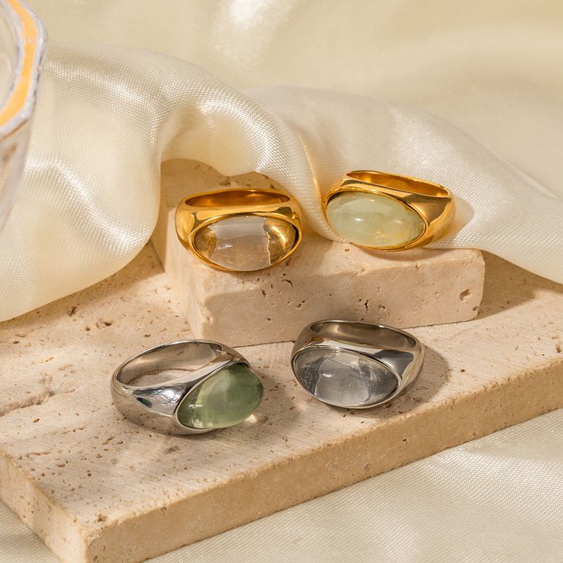 Europa e Stati Uniti INS rete rossa tendenza oro acciaio inossidabile trasparente anello chiuso moda gioielli non sbiadiscono all'ingrosso_voghion.com