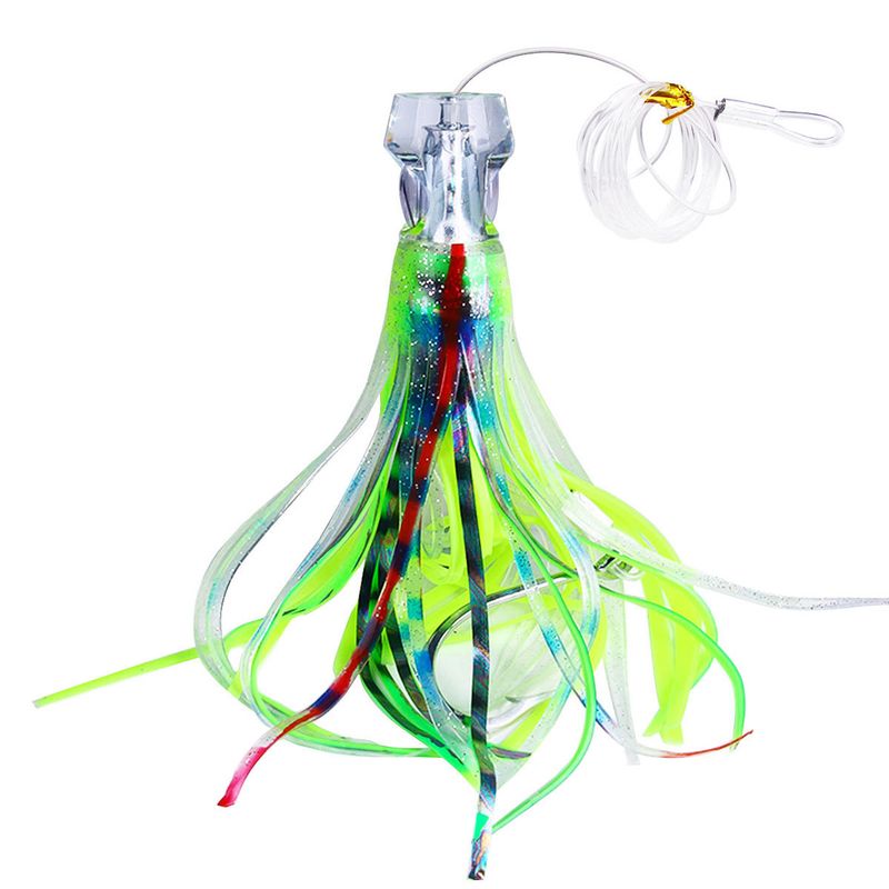 Trolling Soft 6 Colors 9inch Acrylic Octopus Bionic Boat Sea Fishing Lure Tuna Bait_voghion.com