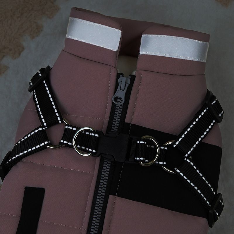 Winter Warm Coat Jacket With D-Ring, Reflective Dog Clothes For Small And Medium Dogs, Puppy Clothes, Pet Supplies By PawParty Store_voghion.com