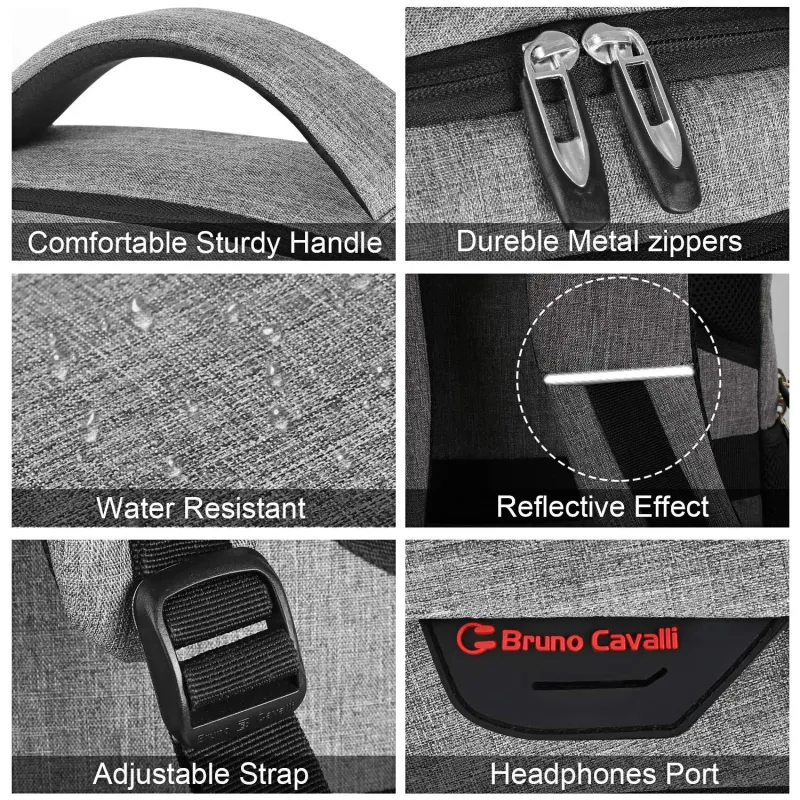 Mens Backpack Travel Bag Outdoor Camera Lens Black Ergonomic Notebook Large Capacity Mountaineering Waterproof Handbag_voghion.com