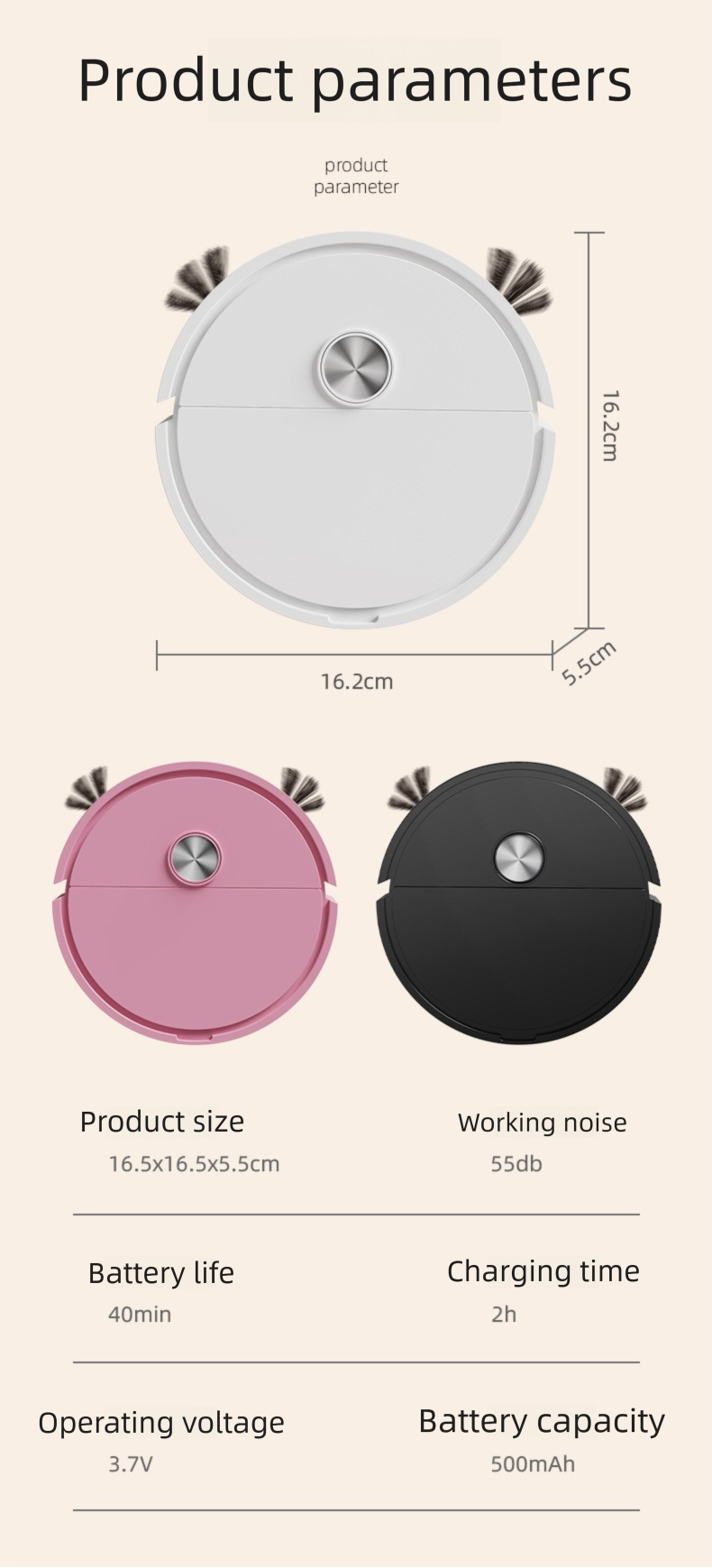 Robot aspirador de seguridad - Monitoreo del hogar con cámara | Límites virtuales | Limpieza de patrullaje controlada por app_voghion.com