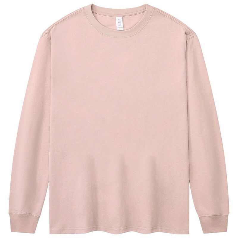 Geeignet für alle Jahreszeiten 230 Langarm-T-Shirt Herren Street Fashion Rippbündchen Amekaji Baumwolle Basic Unterhemd Print_voghion.com