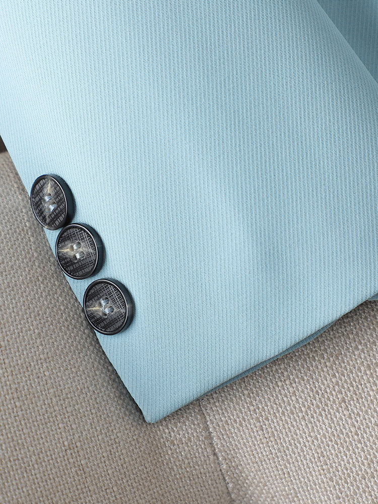 Yitimuceng Solid Blazer dla kobiet Nowa koreańska moda Długi rękaw Slim Garnitury Kurtka Biurowa Damska Elegancka Jednorzędowa_voghion.com