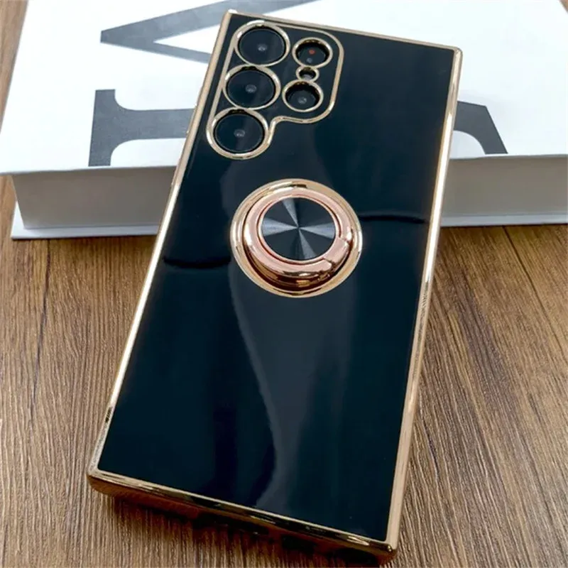 Ovitek z držalom za prstane za Samsung Galaxy S25 S24 S23 S22 Ultra Plus S21 FE za Samsung A56 A36 A26 A16 A06 A55 A35 A15_voghion.com