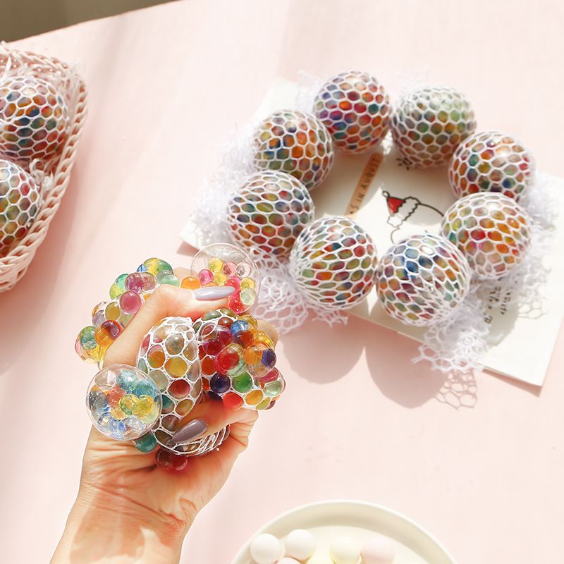 Foam Squishies Decompression Water Ball Squeezing Music Squeeze Venting Grape Ball Decompression Venting Ball Children's Toy_voghion.com