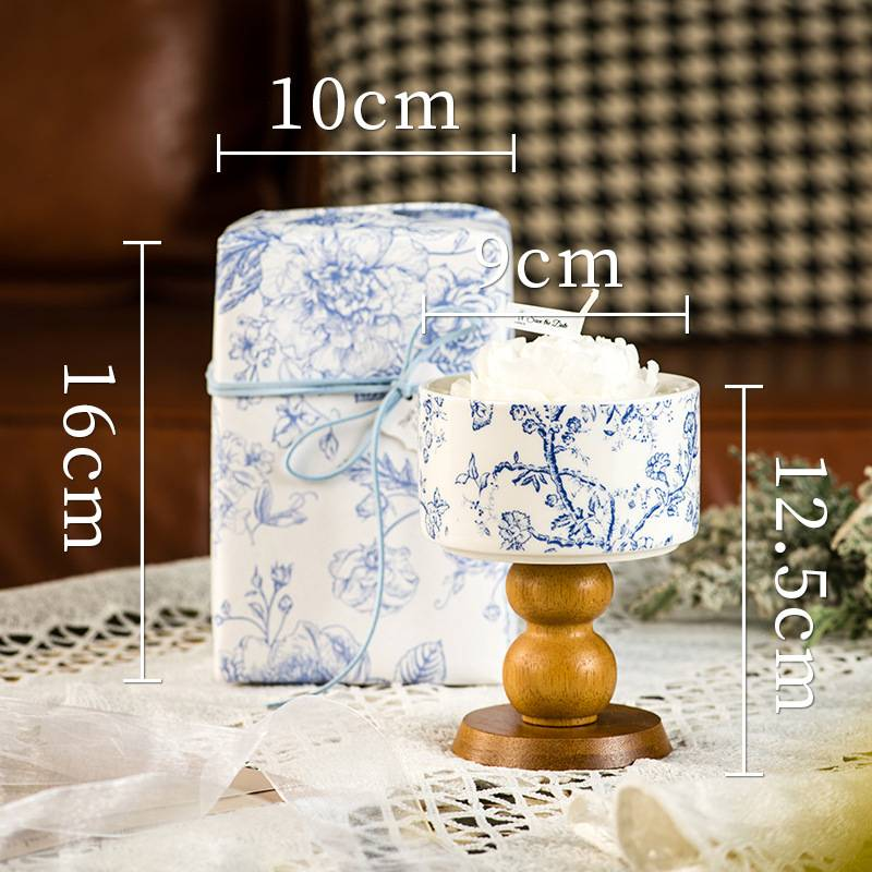 „Candles Camellia“ kvapiųjų žvakių dovanų rinkinys Elegantiška gėlių aromaterapinė sojų vaško žvakė su ilgai išliekančiu kvapu_voghion.com