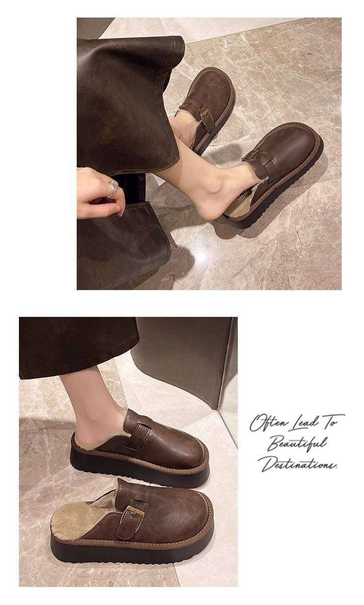 Cotton Slippers Birken Shoes 2025 New Autumn And Winter Half-slipper_voghion.com