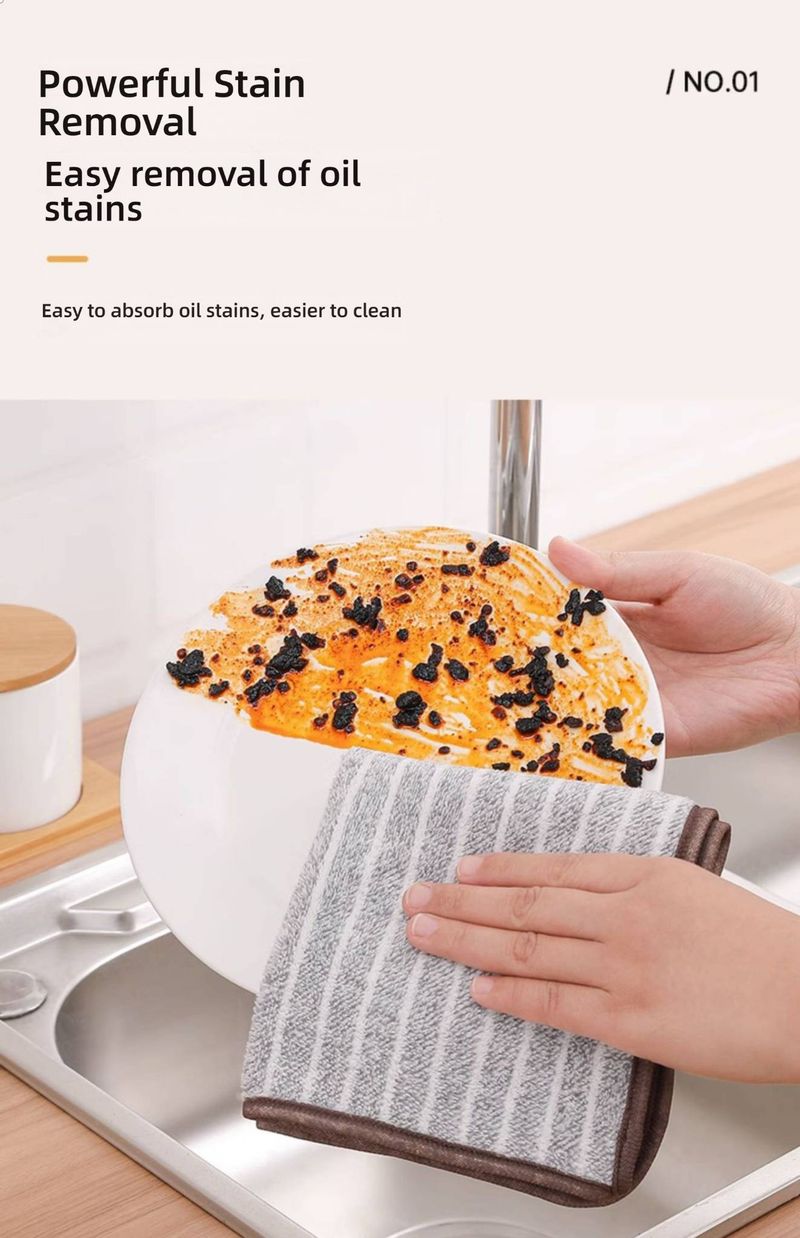 Panni per la pulizia in microfibra di alta qualità: strofinacci ultra assorbenti e senza pelucchi per la cucina e la casa (opzioni resistenti, confezione multipla)_voghion.com