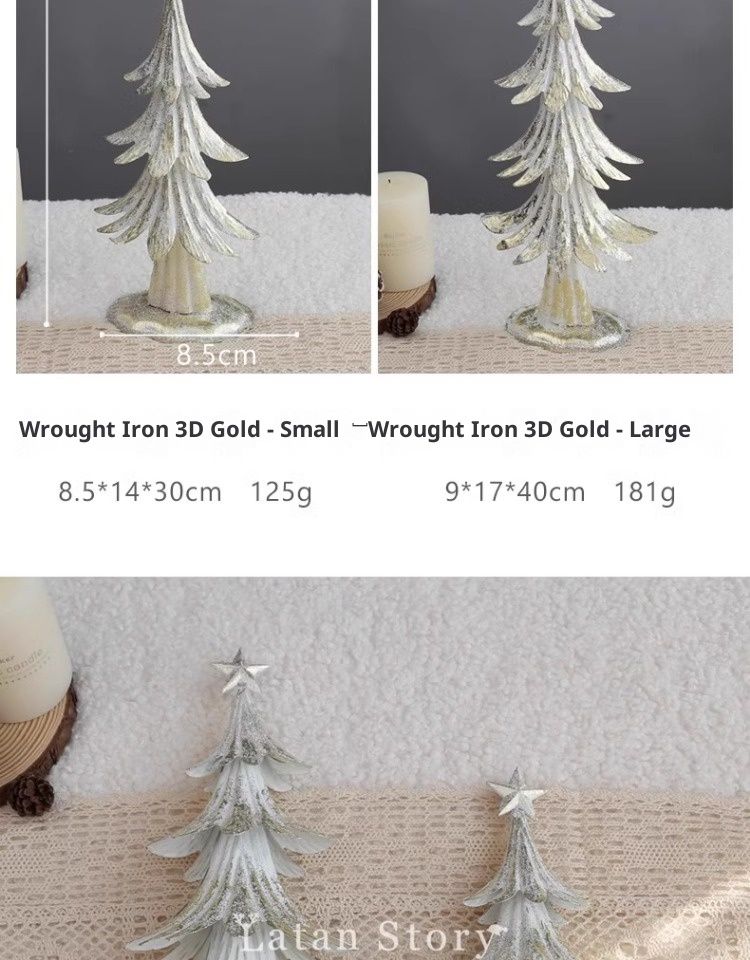 Modern Minimalist Christmas Decor Set – Iron Star Candle Holder, Golden Scarf Reindeer, Snowman & Deer Ornaments For Xmas Tree And Home Decor_voghion.com