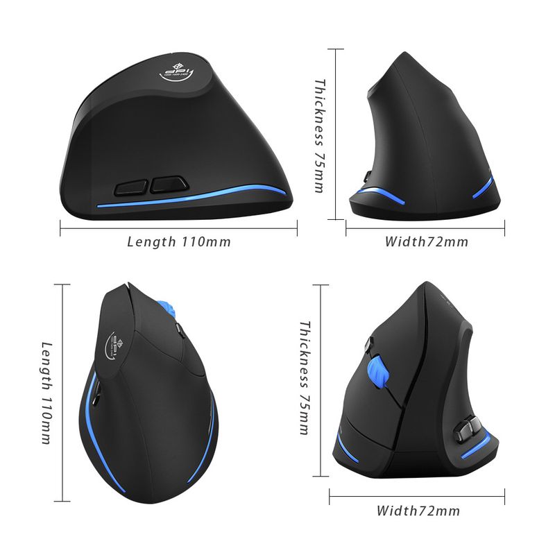 Digitex Digitex ZELOTES F-35A Wireless Bluetooth Charging Vertical Grip Ergonomic Anti Hand Office Mouse_voghion.com