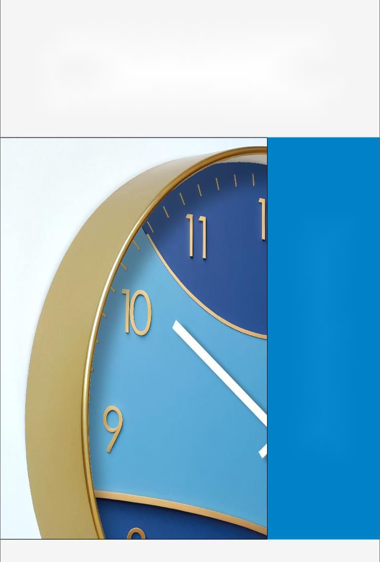 Yipula 7172 Simple Creative Living Room Silent Abstract Quartz Clock Home Sweep Second Wall Watch_voghion.com