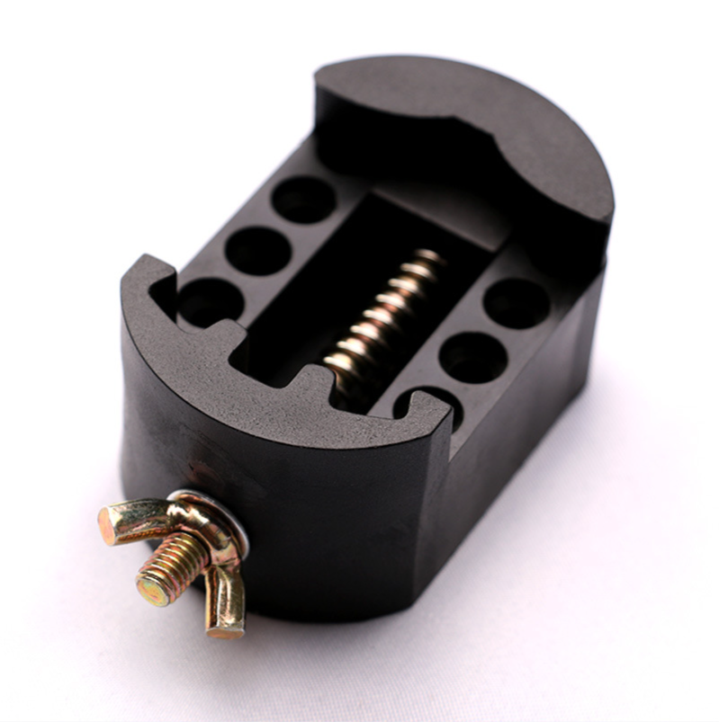 Ferramentas para reparo de relógios Suporte de relógio de plástico preto Suporte de relógio estilo oval Suporte de relógio ajustável_voghion.com