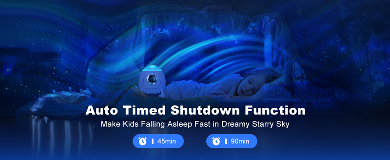 Projektor Galaxy z efektem zorzy polarnej - podwójna funkcja - projektor i lampka nocna, zasilanie przez USB, pilot i timer, dekoracja pokoju_voghion.com