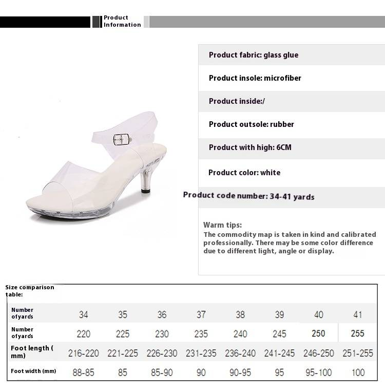 Sandali con tacco alto trasparenti da donna - Scarpe da festa con stiletto da 12 cm e suola luminosa per discoteca e abbigliamento da sera_voghion.com