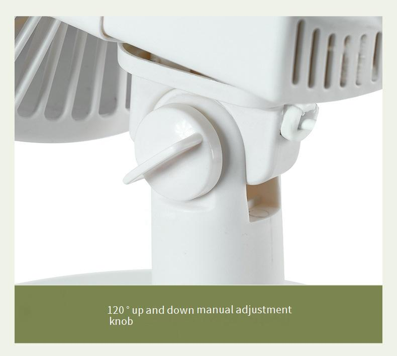 Small Desk Fan With Strong Airflow - Quiet Oscillating Table Fan For Home & Office Personal Air Circulator_voghion.com