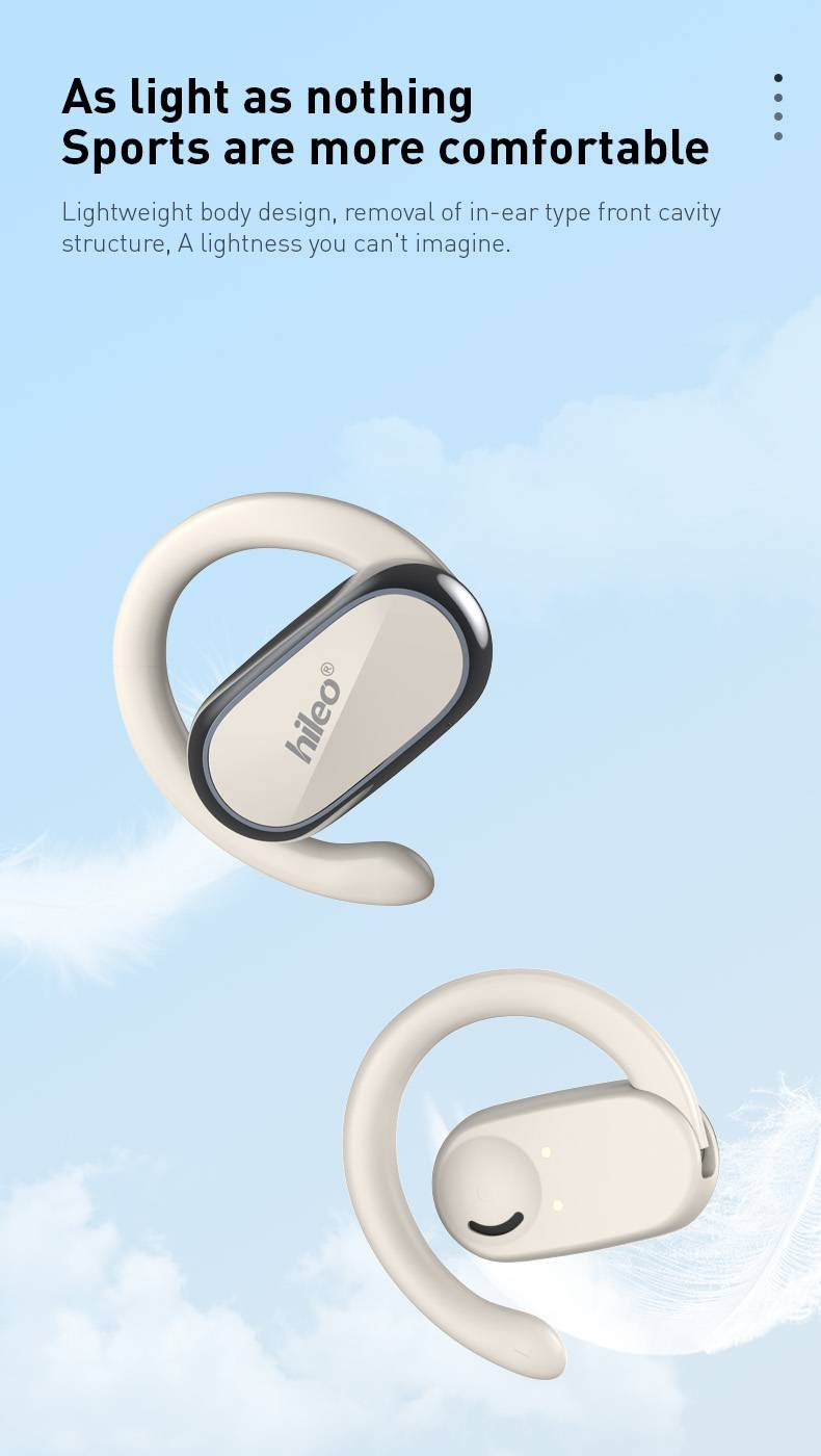 Hi92 OWS Bluetooth-oordopjes zonder oordopjes met open, dubbele oorhaak en richtingsgevoelige transmissie_voghion.com