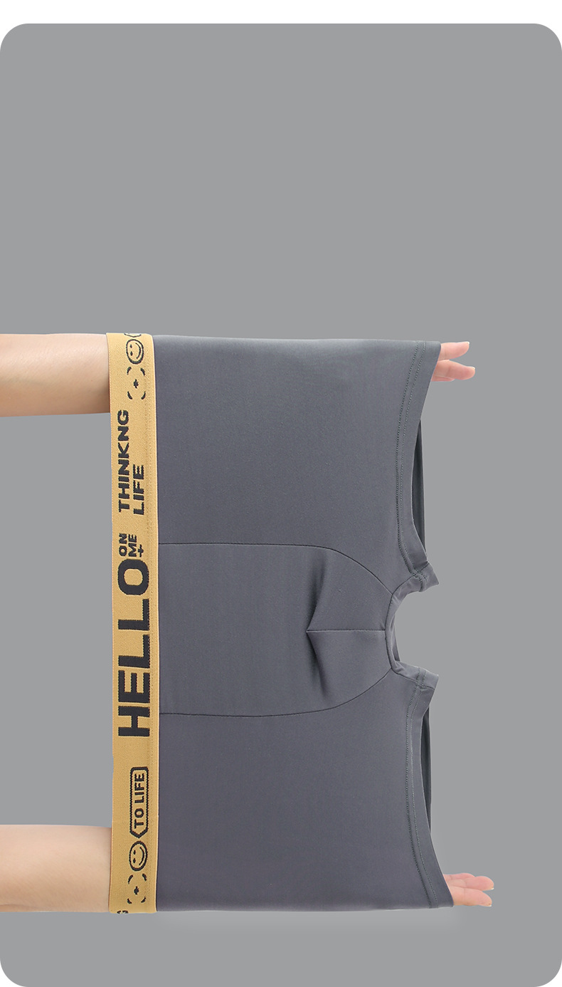 Lot de 4 boxers respirants à séchage rapide, confortables et adaptés à un usage quotidien et sportif (noir, vert, jaune, gris)_voghion.com