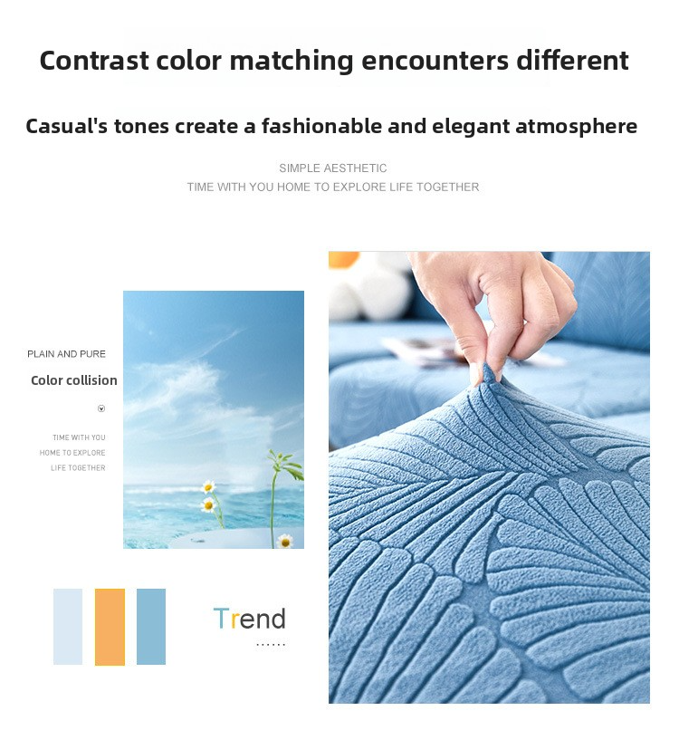 Jacquard-Sofabezug aus Samt mit Stretch – universelle Passform, rutschfest, katzenabweisend, saisonaler Schutz für Anbausofas (mehrere Größen und Farben)_voghion.com