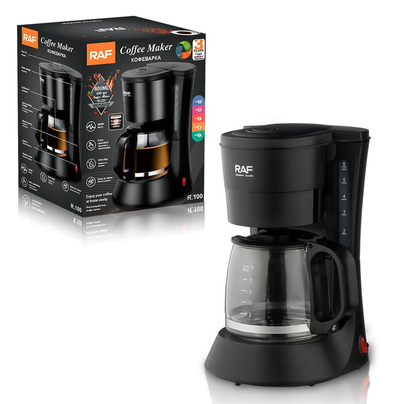 Mini macchina per caffè americano manuale - Macchina per caffè compatta da 600 ml con standard europeo/americano e controllo della temperatura regolabile per casa e ufficio_voghion.com