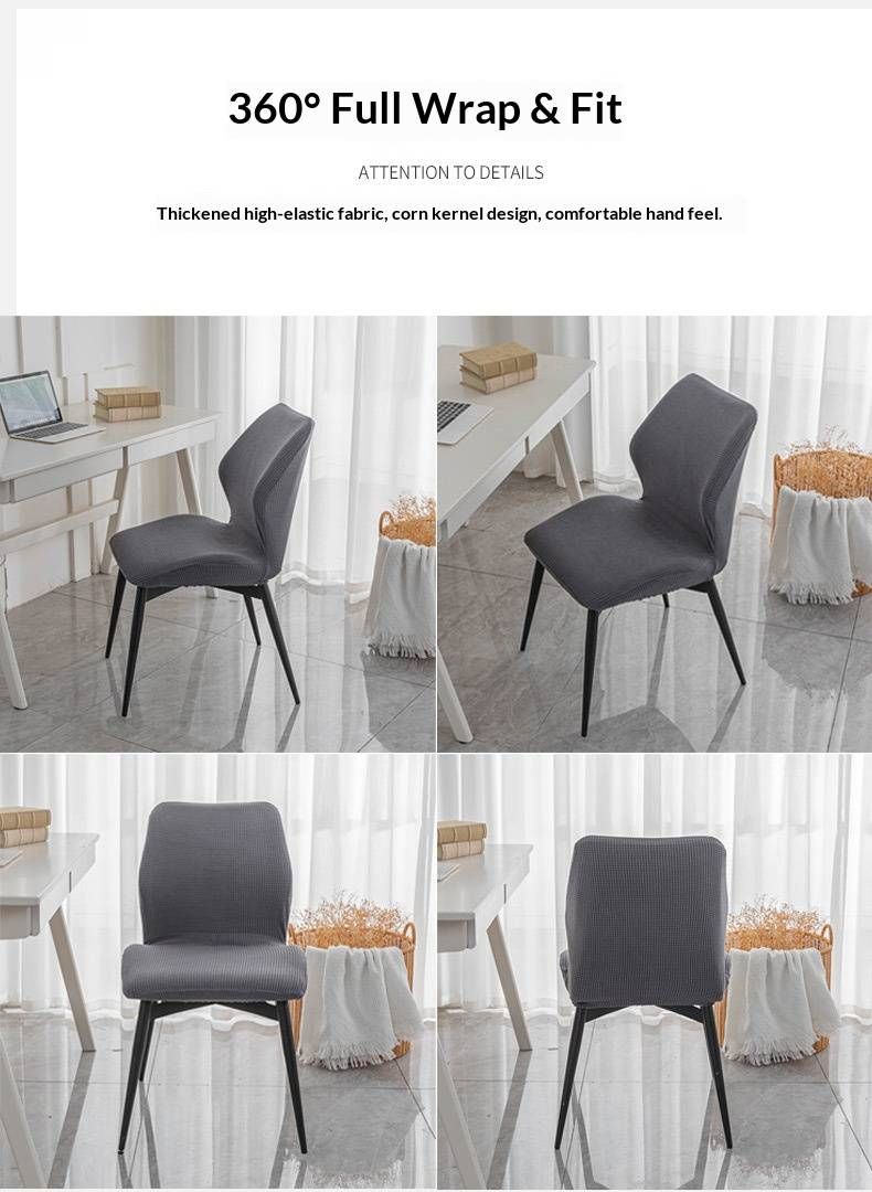 Fodera per poltrona Wingback – Fodera in poliestere elasticizzato con impugnatura antiscivolo, colori moderni e solidi (mais, viola, blu denim e altri)_voghion.com