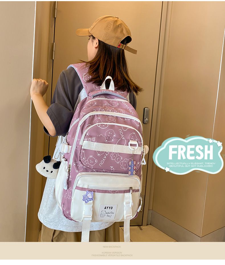 2024 New Space Crowd College Style Backpack, Junior and Senior High School Student Casual Backpack_voghion.com