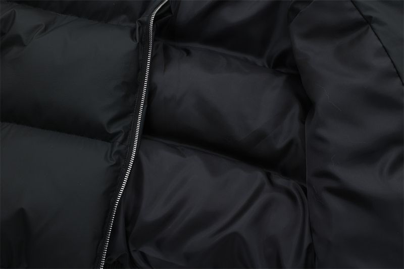 Chaqueta de algodón con capucha y cuello de piel bordada con letras góticas para hombre, moderna chaqueta de invierno gruesa con cuello alto desmontable_voghion.com