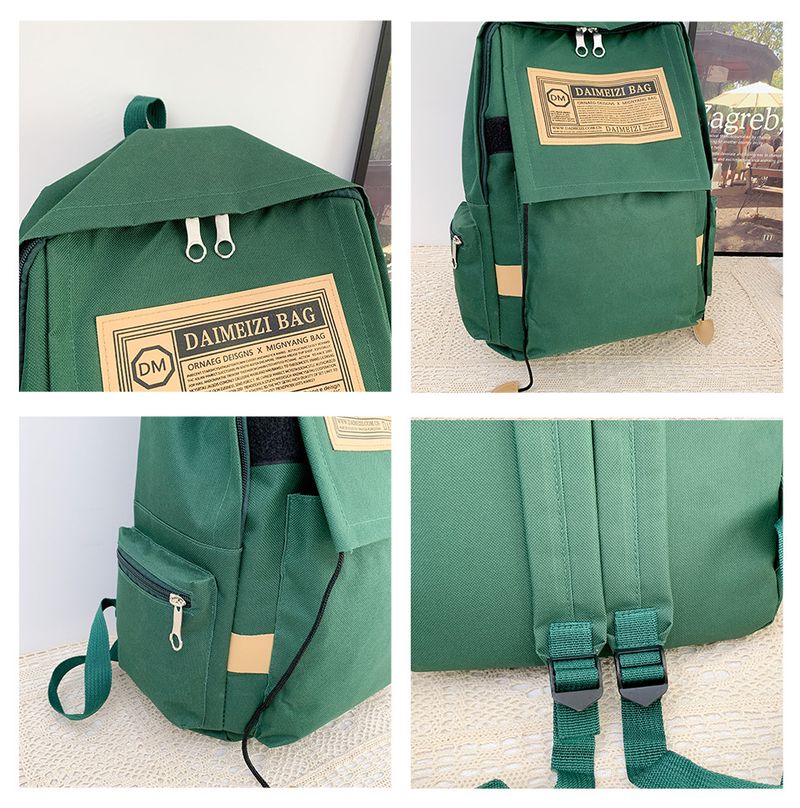 Kinderrugzakken Kleine, frisse, multifunctionele rugzak met vier stukken. Rugzak voor middelbare scholieren. Oxford-stof, spatwaterdicht en cool. Rugzak voor mannen._voghion.com