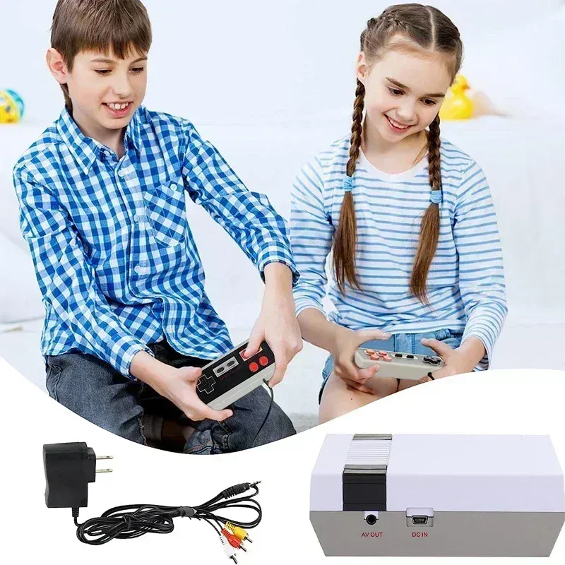Mini-TV Handheld Family Recreation Videopelikonsoli AV-lähtö Retro Sisäänrakennettu 620 Classic Games Dual Gamepad Gaming_voghion.com